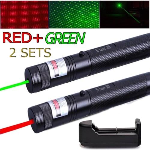 Green Laser Pointer Sight CNC Lasers Pointer Powerful device 10000m Adjustable Focus Lazer with Star Cap+Charger+18650 Battery