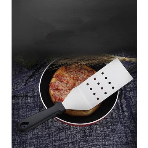 1PC Stainless Steel Fried Shovel Spatula Steak Pizza Grasping Cutters Spade Pastry Cook Tool Cake Server Kitchen Utensils KX 275