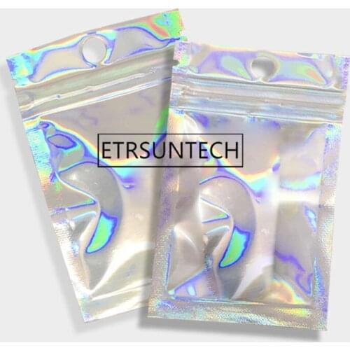 1000pcs 12*20cm Plastic Cell Phone Case Bags Mobile Phone Shell Packaging Zipper Packing Pouch