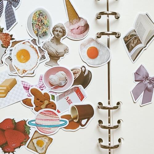 28pcs / bag Girls Exquisite Life Series Stickers DIY Scrapbooking Album Diary Happy Plan Mobile Computer Decorative Sticker