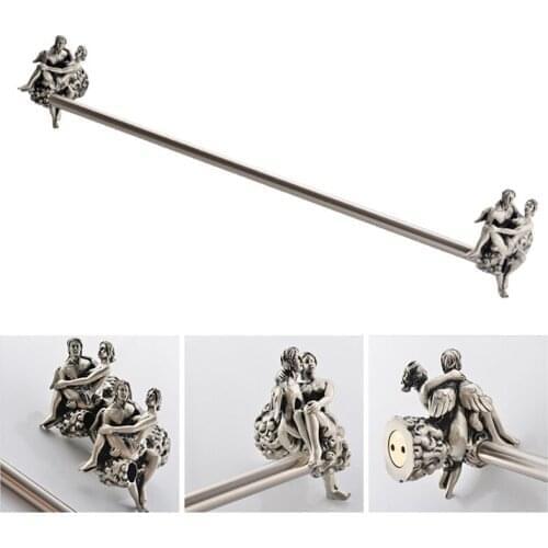 MB-0817TBCPaper Holders Bathroom Accessory Chrome Romantic Bath Hardware Set Bathroom Fitting Towel Ring Toilet Brush Holder