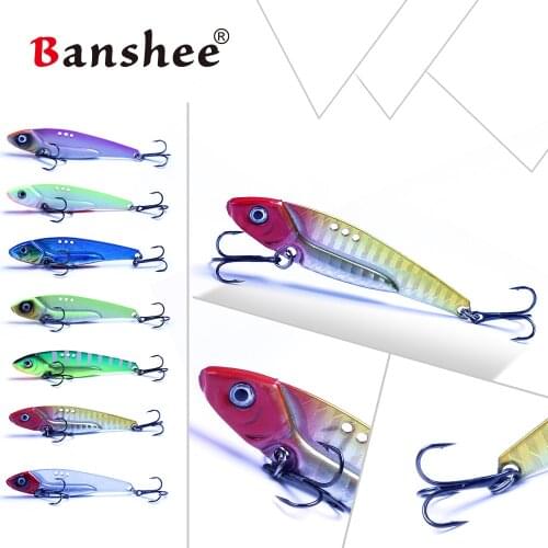 Banshee 70mm/16g Big Dragon Metal VIB Sequins Fish DR03 Vibration Wobbler Japan Design Long Casting Bass Bait Hard Fishing Lure