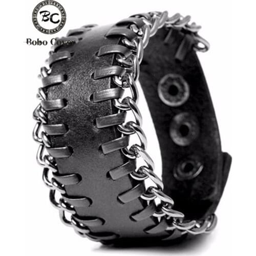 Bobo Cover New Fashion Genuine Leather For Womens Mens Bracelets Street Trendy Friendship Gifts Charm Bracelets Bangle