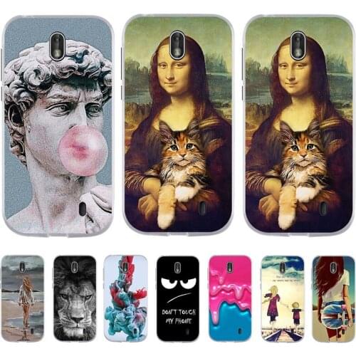 Case For Nokia 1 Case Cover Cartoon Silicone Soft funda coque for Nokia 1 bumper full Protective Phone Shells Bags