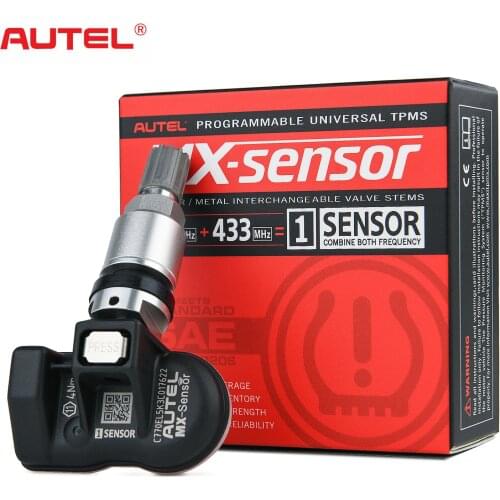 Autel TPMS Mx-Sensor 2in1 433MHZ+315 MHZ Programmable Car Tool TS501 Sensor for TS508 Tire Pressure Monitoring