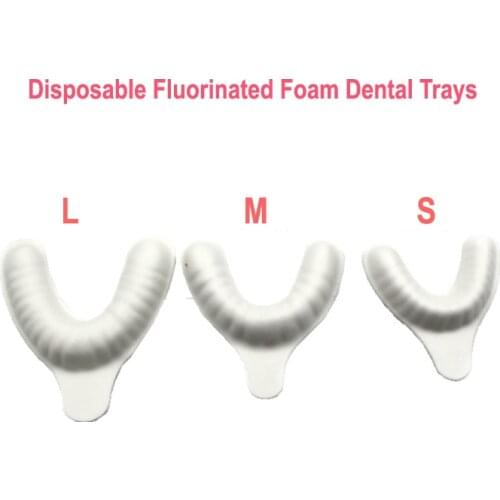 Dental materials disposable fluorinated foam dental trays anti-caries for children tray oral dentistry