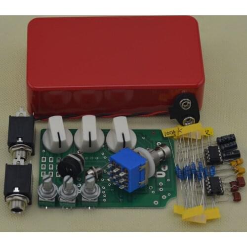 DIY Overdrive Guitar Effect Pedal with1590B Aluminum Box and IC4558D OD2 Pedal Kit True Bypass