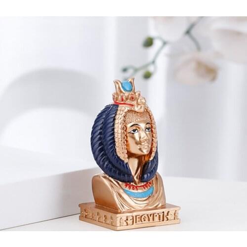Egyptian Head Figurine Statue Decoration Vintage Cat Goddess Statue Home Garden Figurines Decorative Crafts for Indoor Outdoor