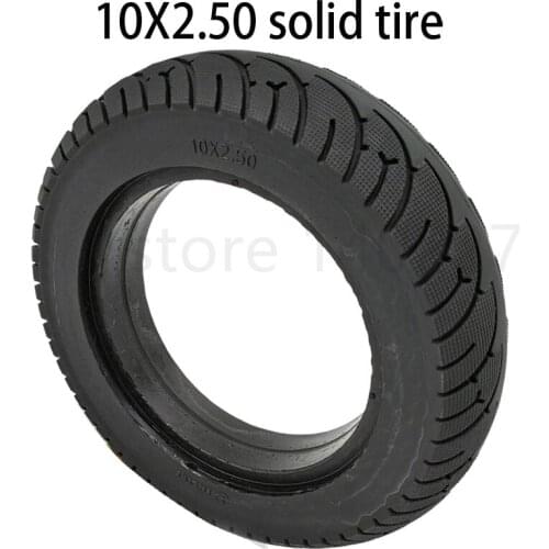 Electric Scooter solid Tires 10x2.50 Solid Wheel Tyres Tyre Inflation Free for 8/10 inch Electric Scooter Accessory