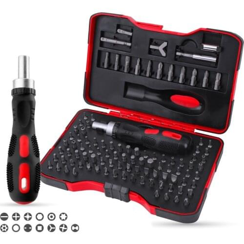 Jewii 101Pcs Screwdriver Set Multi-function Computer PC Digital Device Repair Tools Home Useful Hand Tool Sets