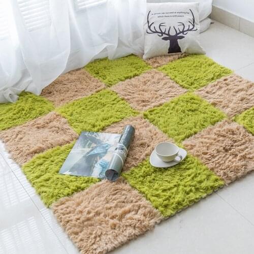 Long Hair Stitching Mats EVA Foaming Childrens Game Climbing Mats Childrens Room Area Decoration