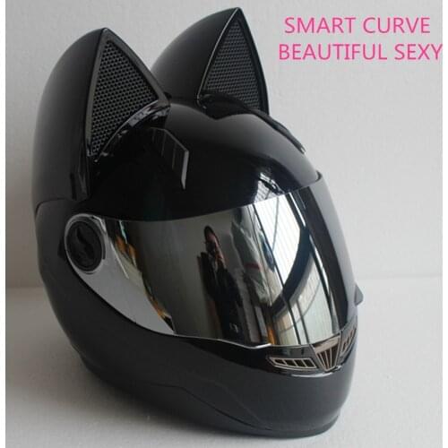 NITRINOS Motorcycle Helmet Women Moto Helmet Moto Ear Helmet Personality Full Face Motor Helmet 4 Colors Pink Yellow Black White