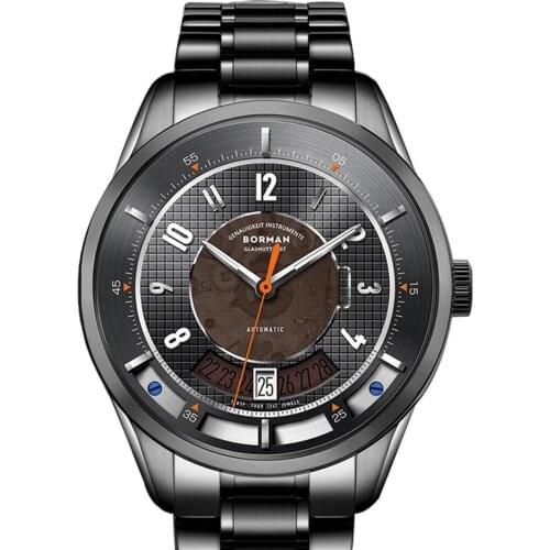 Luxury watch for men,mens automatic watches BORMAN dress man self wind mechanical wristwatch waterproof clock Switzerland montre