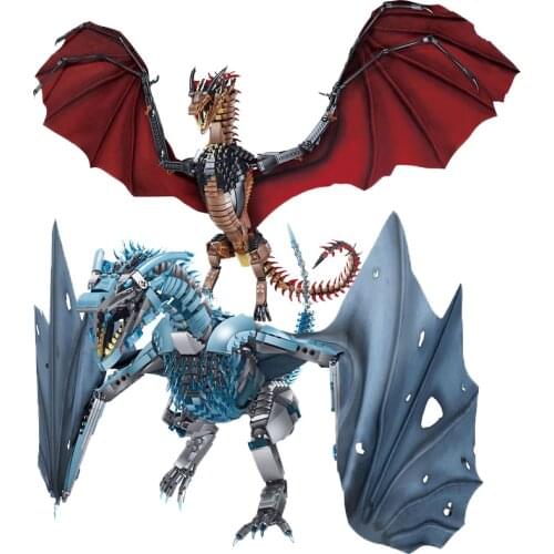 New Thrones Dragon Viserion Mother Black Death Balerion Anime Action Figures DIY Building Blocks Toys For kids Gifts
