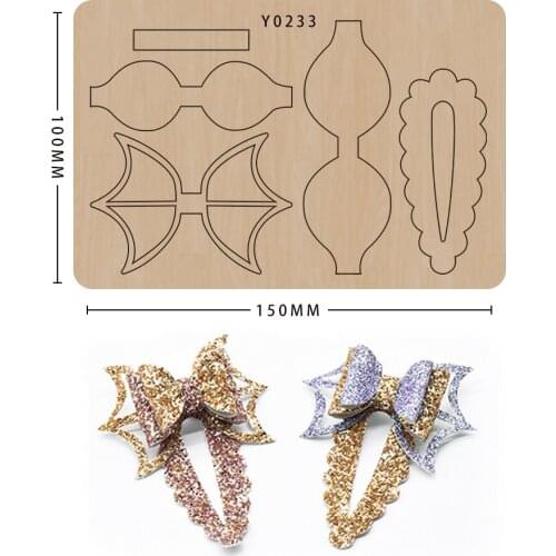 New Hairpin Diy Craft Scrapbook Wooden Cutting Die Making Decor Supplies Dies Template Suitable For Common Die-Cutting Machines