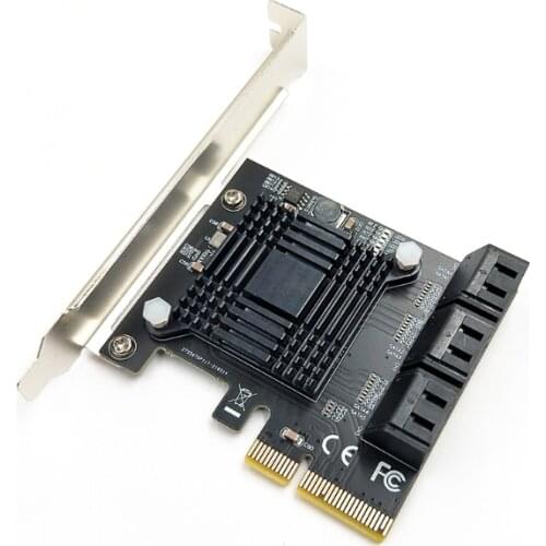 6 Port SATA 3 PCI Express Expansion Card PCI-E SATA Controller PCIe 4X To SATA3 6Gb Adapter Add On Cards for hdD SSD