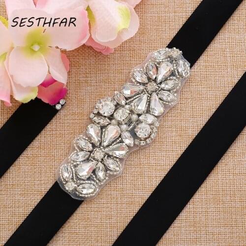 Bridal Belts Womens Rhinestones Crystals Wedding Waist Sashes Accessories For Evening Party Gown Dresses