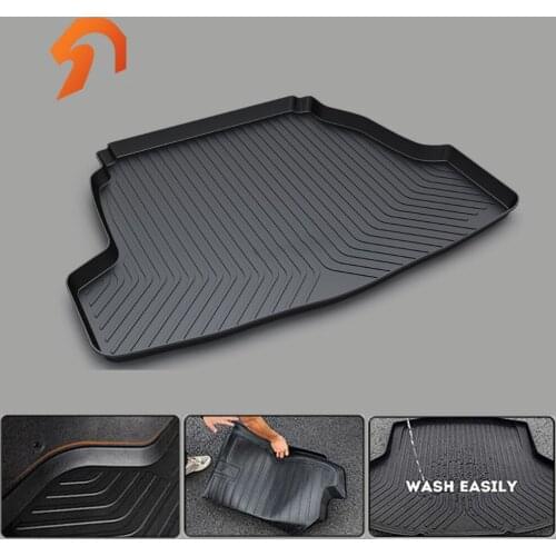 Rubber Rear Trunk Cargo Tray Rear Trunk Cover Floor Mats for KIA SPORTAGE R KX3KX5K4K3 SORENTO CERATO RIO SOUL 2011-2017
