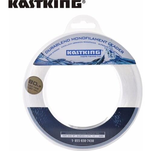 KastKing 110M DuraBlend Nylon Fishing line Clear White Saltwater Monofilament Leader Line 20LB-200LB