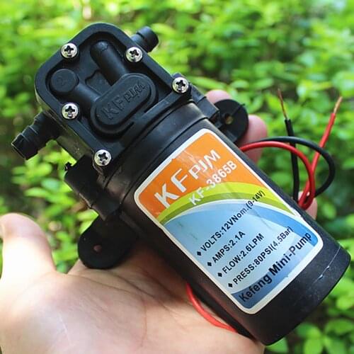 High Power High Pressure Agricultural Electric Sprayer Water Pump DC 12V 28W Diaphragm Booster Water Pump