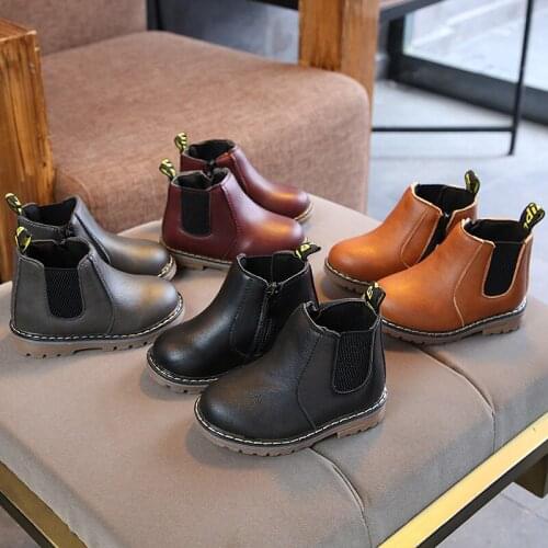 TEZELU Leather Boots For Girls