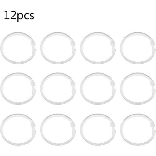 Bathroom plastic curtain ring, tough and durable. O-ring design, easy to slide and no metal ring noise