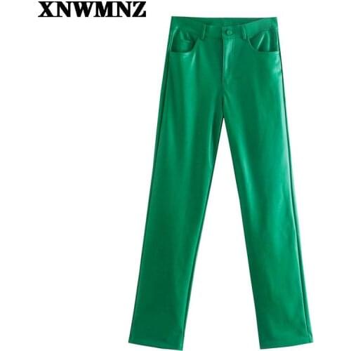 XNWMNZ Women's Leather Pants