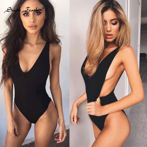 South Feather 2019 Sexy One Piece Swimsuit Backless Swim Suit for Women Swimwear Female Bathing Suit Swim Beachwear Monokini