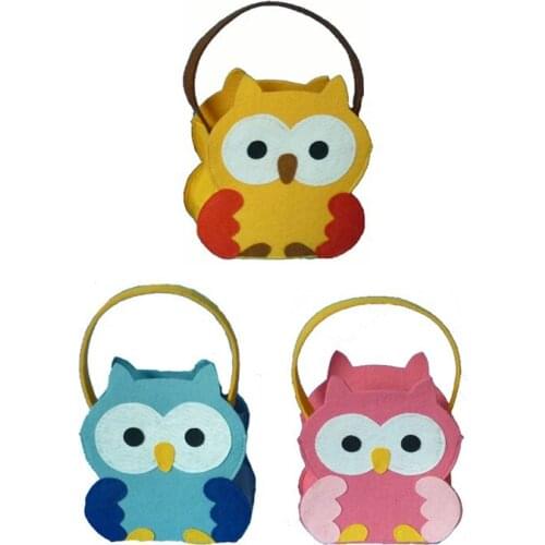 1pcs Christmas Decoration Owl Candy Bag Kids Favor Gift Handbag for Christmas Xmas New Year Festival Home Party Supply