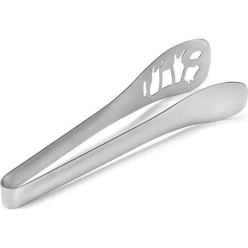 1PC Stainless Steel Food Tongs Thickened Anti-Scald Barbecue Tool Steak Serving Tong Bread Clip Pastry Clamp Kitchen Accessories