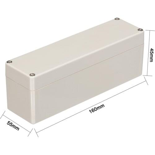 Uxcell 1pcs Wateproof IP65 IP67 Gray 160x55x45/100x68x40/83x81x56/65x58x35/65x50x55mm Electronic DIY ABS Junction Project Box