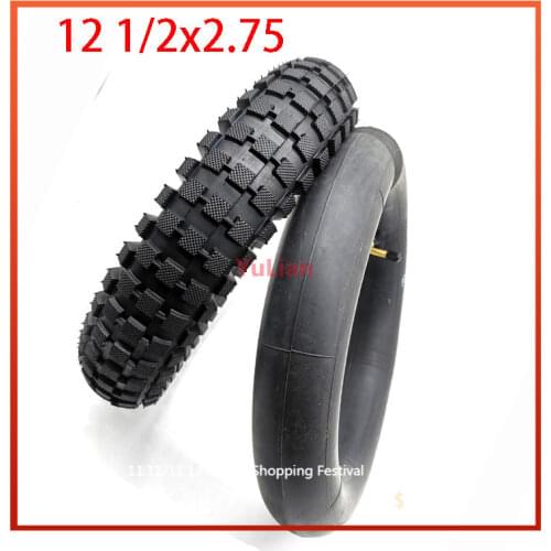 12 1/2x2.75 Inner Tube and Outer Pneumatic Tire 12.5x2.75 Tyre for Razor MX350 MX400 49cc Dirt-bike