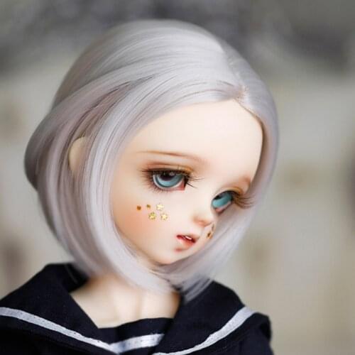 2021 New Arrival 1/3 1/4 1/6 1/8 Bjd SD Doll Wig High Temperature Wire Short Cute Wig For Hair