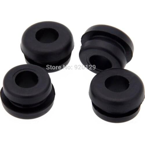 4 Pcs Motorcycle Accessories Hard Saddle Bag Rubber Grommets Black For Harley Touring Road king Glide Universal