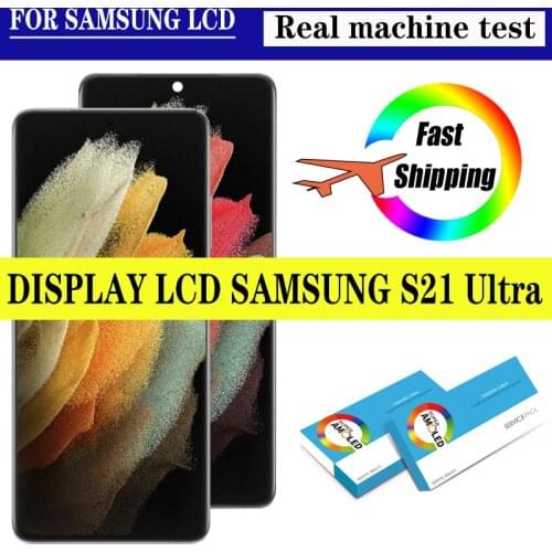 95% new Original 6.8'' AMOLED Display for Samsung Galaxy S21 Ultra 5G G998F G998F/DS G998B Full LCD Touch Screen Repair Parts