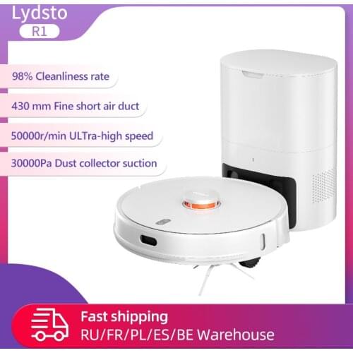 Lydsto R1 Cleaning Robot automatic robot 2700pa low-noise integrated dust control APP sweeping mopping LDS smart home