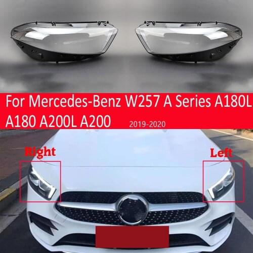 Car Front Headlamp Lens Replacement Auto Shell For Mercedes-Benz W257 A Series A180L A180 A200L A200 2019 2020 Headlight Cover