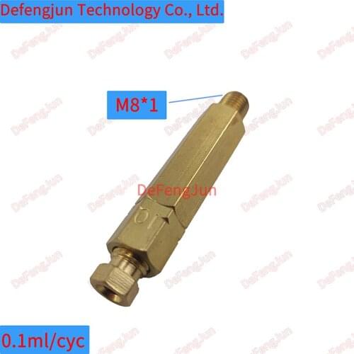 Piston Grease Distributors Single Point metering unit M8*1 Oil Grease for CNC Machine 10ml/cyc