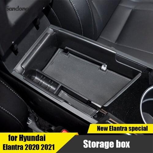 For Hyundai Elantra Avante CN7 2020 2021 armrest box storage box storage and finishing interior finishing space function