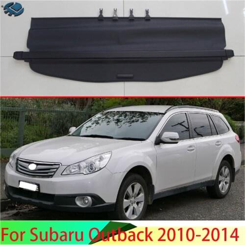 For Subaru Outback 2010-2014 Aluminum+Canvas Rear Cargo Cover privacy Trunk Screen Security Shield shade Accessories