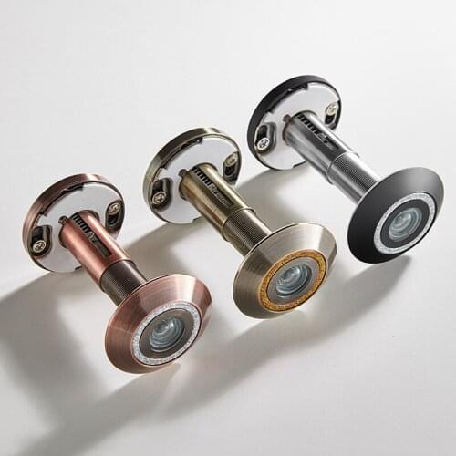 Peep Hole 220 HD Anti-peeping Door Viewer 16 26 35mm Matte HD Lens Cat Eye Security for Home Door View Door Peephole