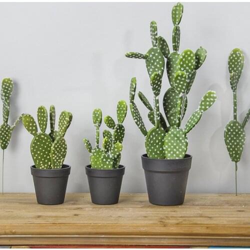 1PCS artificial tropical cactus plant green simulation plant decoration shop window table accessories wedding home office decor