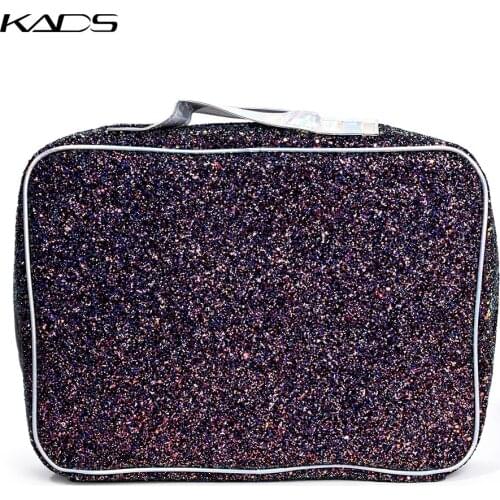 KADS Pink & Black Big size Stamping Plate Holder Storage Bag Case Nail Stamping Bag Nail Art Stamp Template Organizer Suitcase