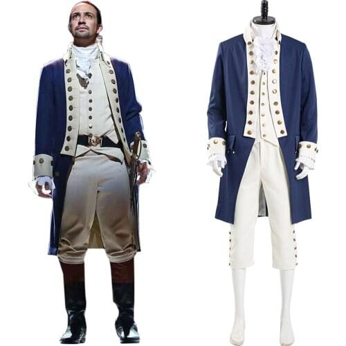 Musical Hamilton Alexander Hamilton Cosplay Costume Men Uniform Outfits Halloween Carnival Suits