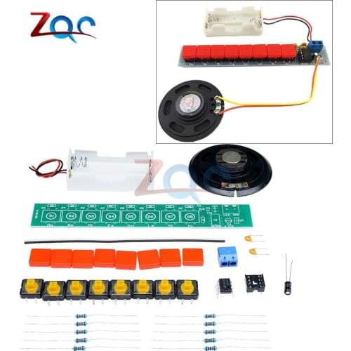 DIY Kit NE555 Component Electronics Electric Piano Organ Module DIY Electronic / Battery Box organizadores Electronic DIY Kits