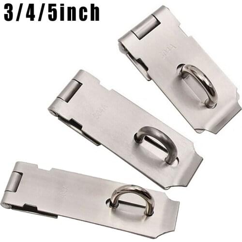 Newly 1PC Stainless Steel Door Bolt Home Drawer Cabinet Lock Safety Latch Hardware Toilet Doors Decoration Ornament