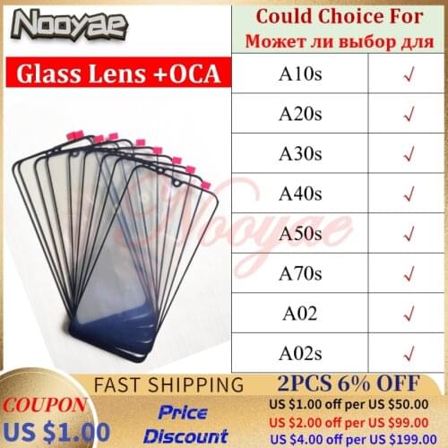 Covered On Digitizer LCD Sensor Panel For Samsung Galaxy A10s A20s A30s A40s A50s A70s A02 A02s Touch Screen Glass lens OCA