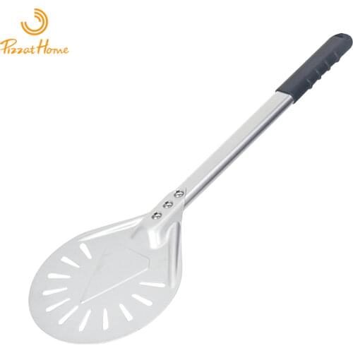 PizzAtHome 7/ 8/ 9 Inch Perforated Pizza Turning Peel Pizza Shovel Aluminum Pizza Peel Paddle Short Pizza Tool Non-Slip Handle