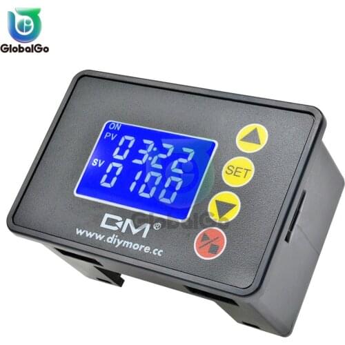 DC 12V 24V Digital Cycle Timer Delay Relay Module AC 110V 220V Dual LED Display Time Controller Timing Relay Switch