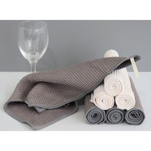 1Pcs Glass-cloth Wipes No Trace Absorbable Soft Microfiber No Lint Window Car Rag Cleaning Dish Towels Kitchen Cleaning Cloth